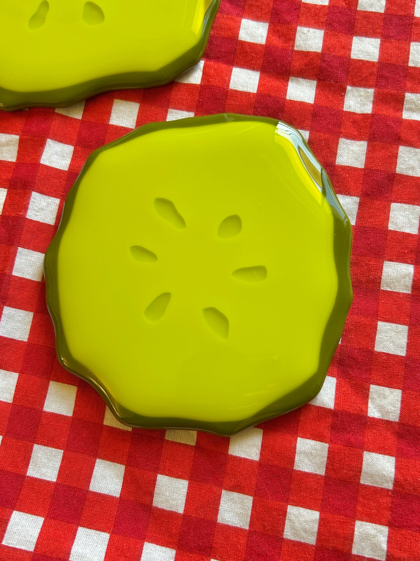 pickle coaster